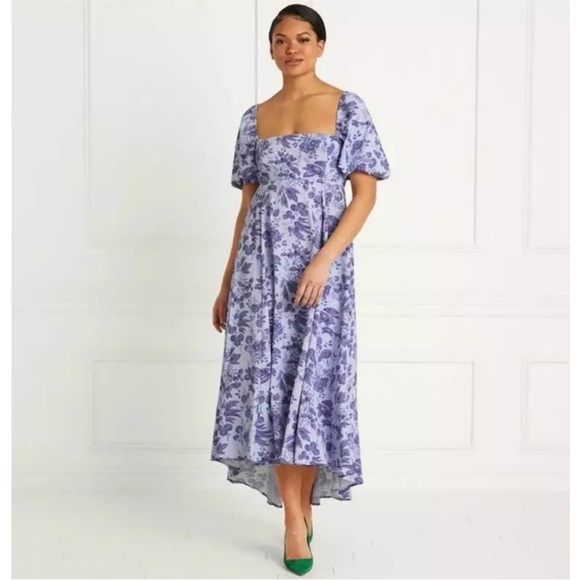 Hill House The Matilda Dress Lilac Tonal Floral - Picture 1 of 4